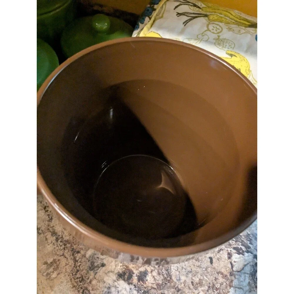 Thermo Serve Vintage Pheasants Ducks Geese Birds Ice Bucket Retro 70s Brown